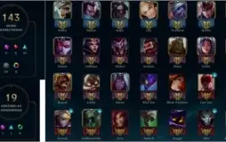 Conta todos os Champ / 143 Skins / Diamante 4