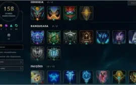Conta todos os Champ / 143 Skins / Diamante 4