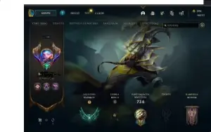 Platina 4 otimo mmr 263 skins ALL champions