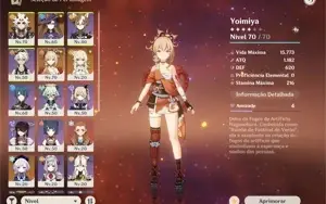GENSHIN IMPACT - AR39 - ARATAKI ITTO + YOIMIYA (ARCO 5*) E +