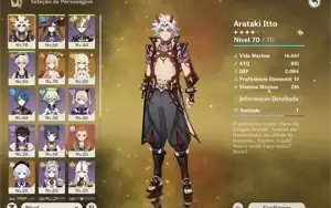 GENSHIN IMPACT - AR39 - ARATAKI ITTO + YOIMIYA (ARCO 5*) E +