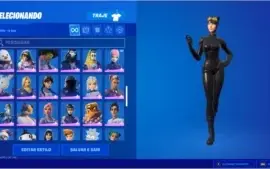 Conta de Fortnite com Wildcat - Minty - Elfo roxo - Glow