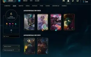 Conta Platina 4 com 31 Champs e 6 Skins +11 Fragmentos