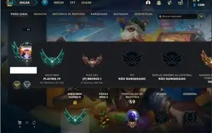 Conta Platina 4 com 31 Champs e 6 Skins +11 Fragmentos