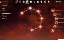 GENSHIN IMPACT CONTA AR 53 COM 6 PERSONAGENS 5* Vent incluso
