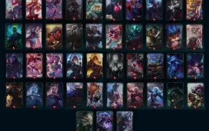 Conta LOL lvl 531 com 416 skins, 438 emotes, 377 ícones +