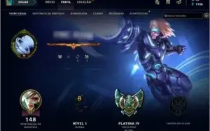 CONTA LOL - PLATINA V +BORDA DE GOLD + PULSEFIRE EZREAL