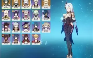 Xiao, jean c1, shenhe Ar40