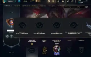 Unranked com 30 Champs e 7 Skins