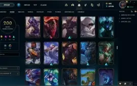 CONTA LEAGUE OF LEGENDS + PLATINA 4 (EX-DIAMANTE) + 200 SKI