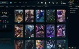 CONTA LEAGUE OF LEGENDS + PLATINA 4 (EX-DIAMANTE) + 200 SKI
