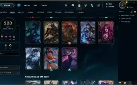 CONTA LEAGUE OF LEGENDS + PLATINA 4 (EX-DIAMANTE) + 200 SKI