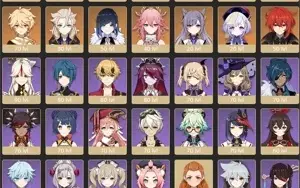 CONTA GENSHIN AR56 HUTAO C1 HOMA, GANYU c ARCO DE AMOS +11 ⭐