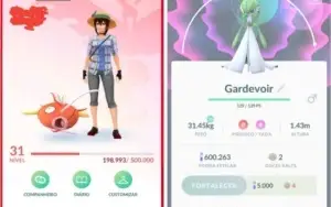 CONTA POKEMON GO LEVEL 31
