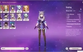 GENSHIN IMPACT AR 12 / NA -  KEQING & JEAN + ARMA 4*