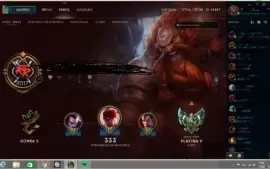 conta platina de league of legends