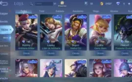 Conta Mobile Legends 146 Skins E Collector