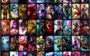 conta de lol b1, 82 skins e 124 champions