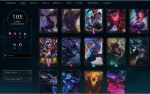 Pacote 2 Contas LoL diamante e gold 1/WR/VALORANT/LOR/ 105