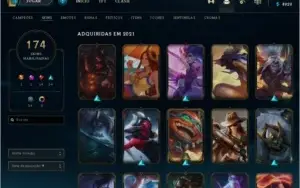 Conta LoL quase full champs todos eternos
