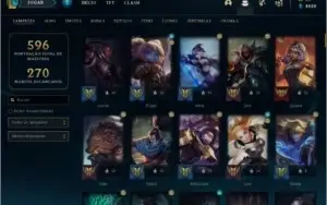 Conta LoL quase full champs todos eternos