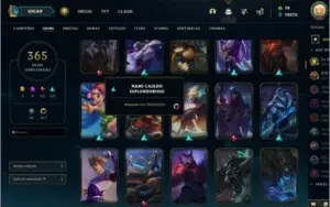 Vendo acc de LOL com 365 skins algumas muito raras