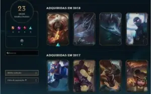 CONTA LOL GOLD 1 LVL 99