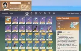 Conta Mundo level 41 +  Venti  +  100% Geoculos + Olho Vento