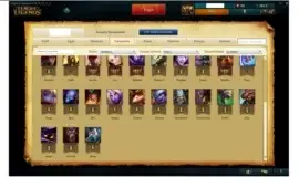 Conta league of legends/33 campeões/1 skin