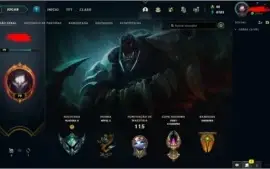 conta smurf plat 2 com 27 skins e 77 icones