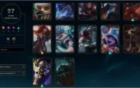 conta smurf plat 2 com 27 skins e 77 icones