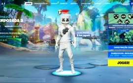 ⭐️FORTNITE⭐️800 Vbuck⭐️76Skins⭐️Marshmallow⭐️Lara C.⭐