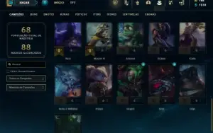 Bronze 2 com 36 Champs e 13 Skins ( MAIN ADC )