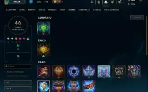 Platina 4 com 35 Champs e 7 Skins