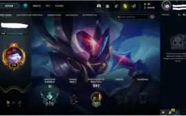 CONTA LOL PLATINA 4, 25 SKINS E 69 CAMPEÕES