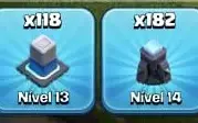 CV13 SEMI FULL TH13 6 CONSTRUTOR  5 SKINS BEM UPADO + GEMAS