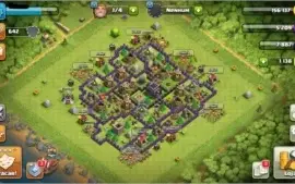 conta clash of clans cv10 e cv9 sem defesa