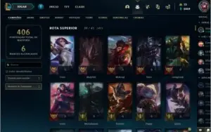 CONTA LOL LVL 122 234 SKINS