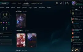 Conta de Lol Todos os Champions - Plat 1 +100 skins