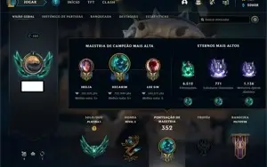 CONTA DE LEAGUE OF LEGENDS SUPER RARA COM SKINS DA S1E S2