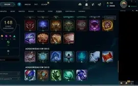 CONTA DE LEAGUE OF LEGENDS SUPER RARA COM SKINS DA S1E S2