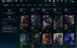 Conta Unranked com 20 Champs e 7 Skins + 8 Fragmentos