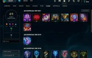 Conta Unranked com 20 Champs e 7 Skins + 8 Fragmentos