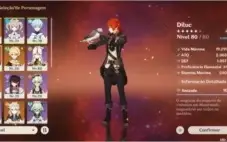 Genshin Impact (  Diluc, Albedo, Jean, Zhongli, Keqing )