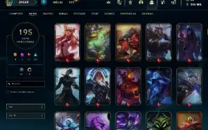 Conta League of Legends/ Platina com muitas skins!