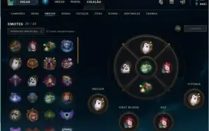 Conta Lol Platina IV solo/Diamante IV flex 5x5 c/ 387 skins