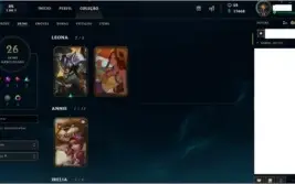 conta league of legends unranked e ouro na  season 6 e 7
