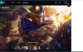conta league of legends unranked e ouro na  season 6 e 7