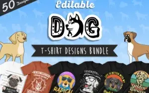 Pacote de design de camisetas com +3000 mega