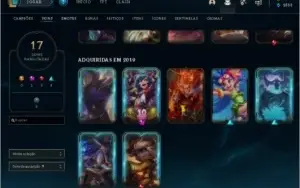 Conta lol plat 4 md3 + plat 4 tft + valorant plat 2 e skin